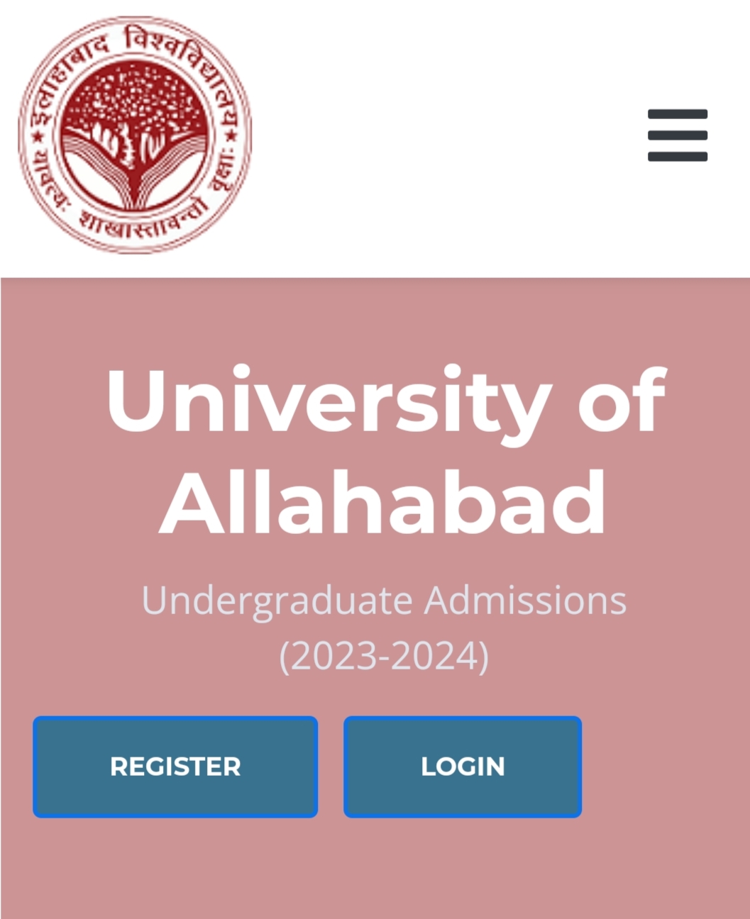 Allahabad University UG Registration Form 2023 