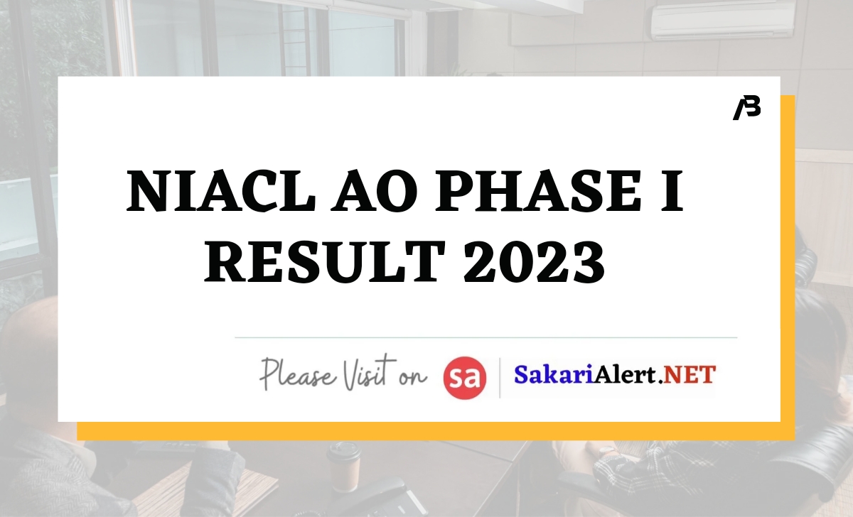 NIACL AO Phase I Result 2023