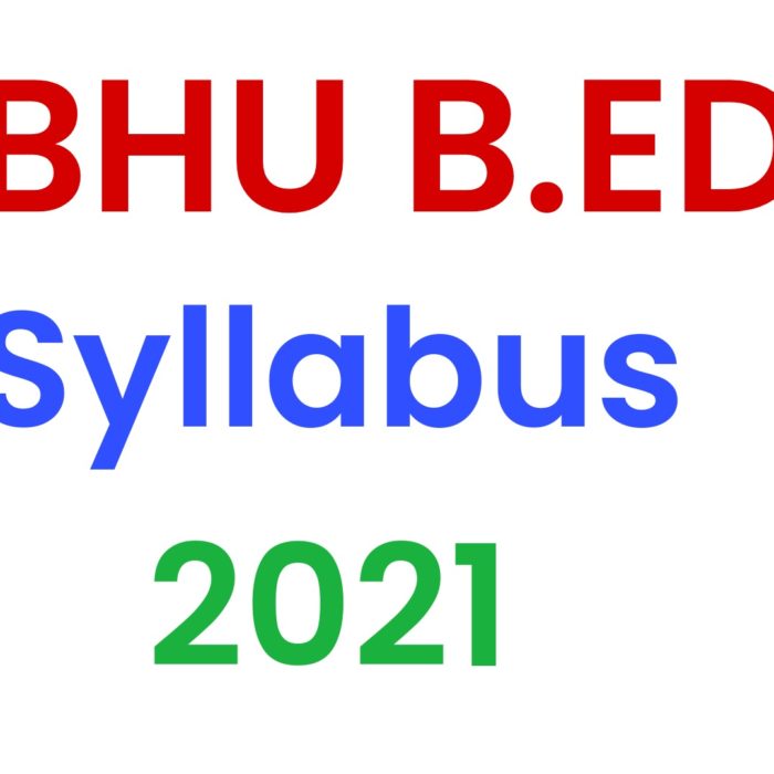 BHU B.Ed Entrance Syllabus