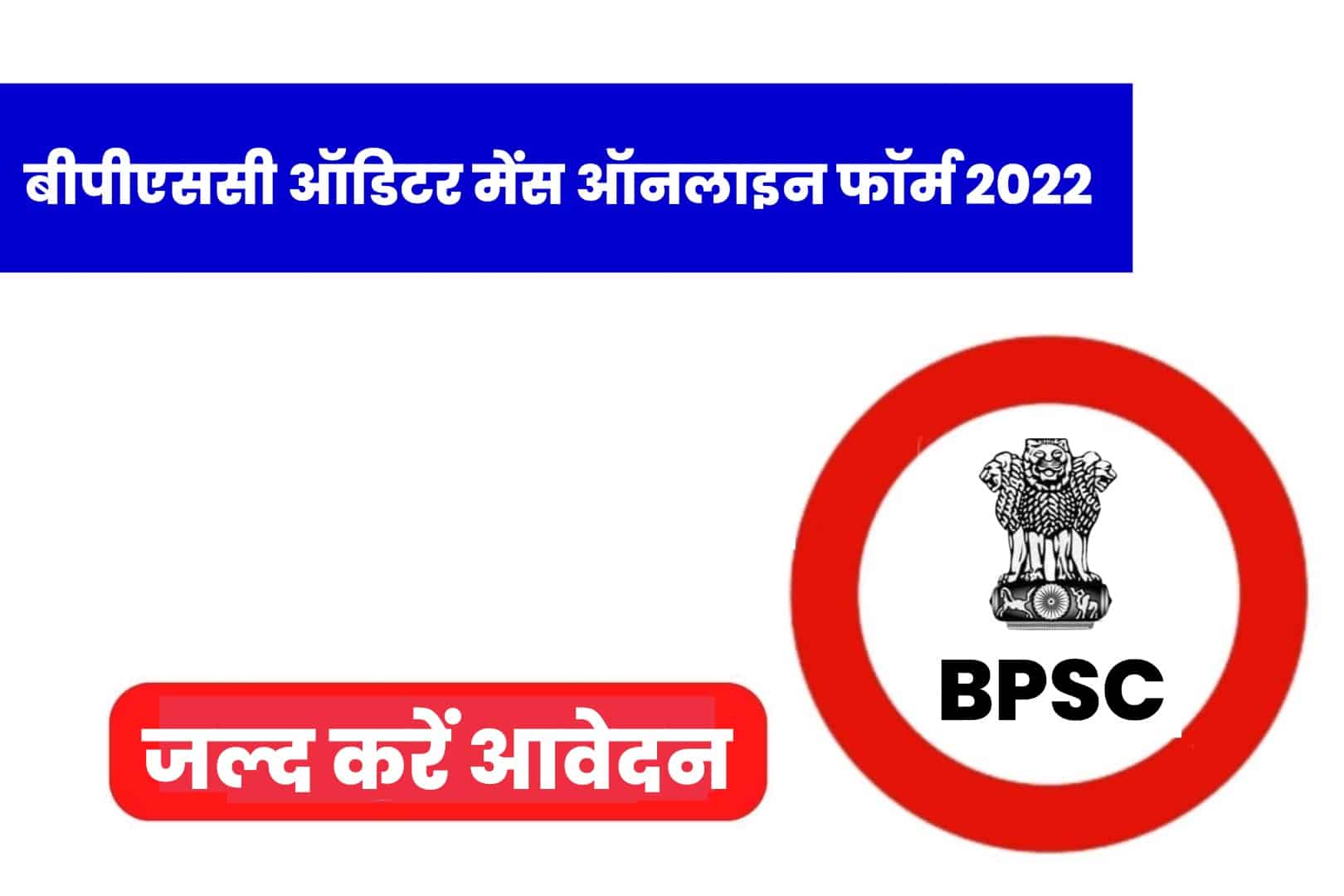 BPSC Auditor Main Online Form 2022 | बीपीएससी ऑडिटर मेंस ऑनलाइन फॉर्म 2022