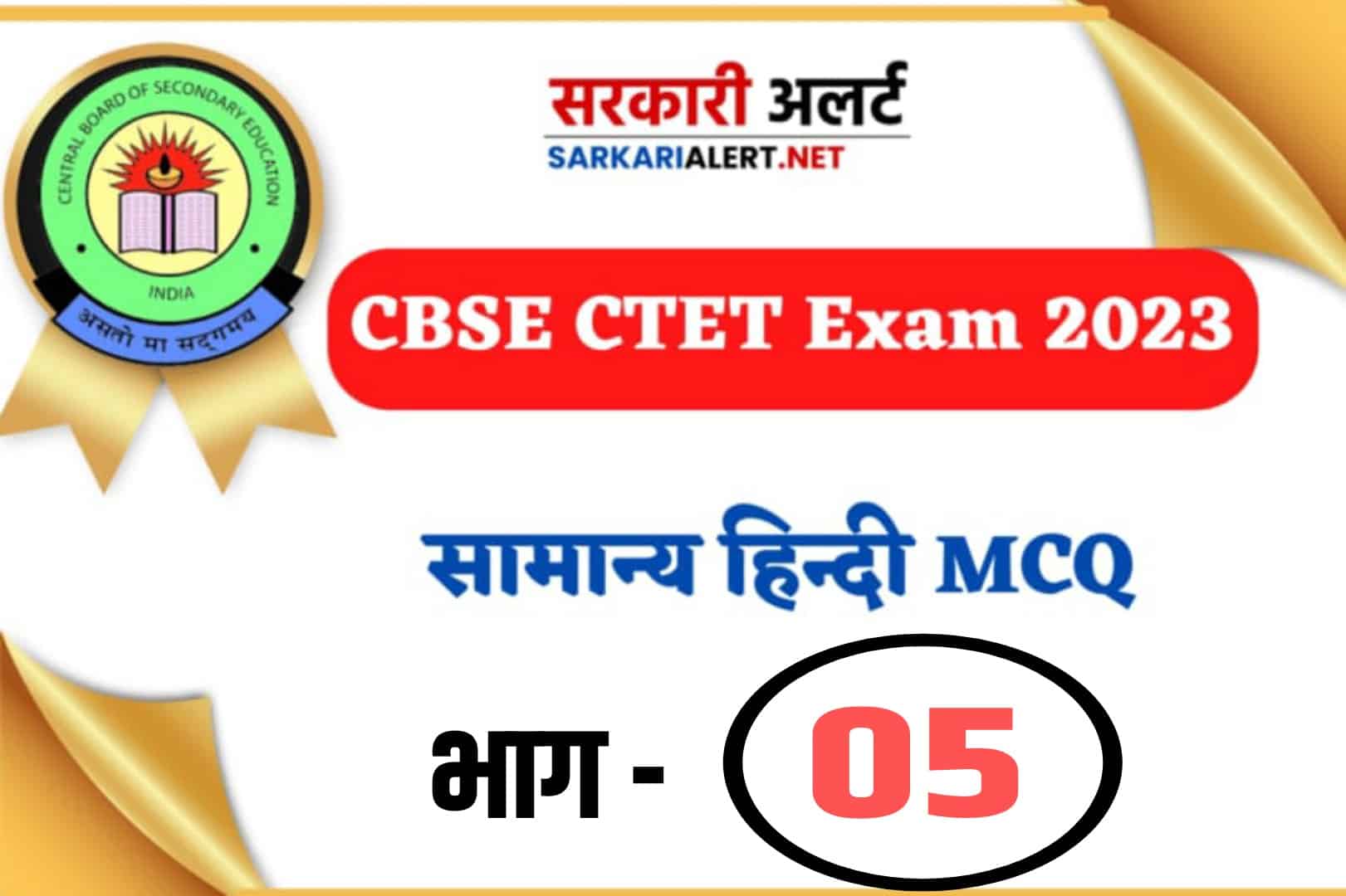 CBSE CTET Exam 2023, Hindi MCQ – 05 | सामान्य हिन्दी के 30 महत्वपूर्ण प्रश्न