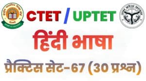 CTET Hindi Language Practice Set 67