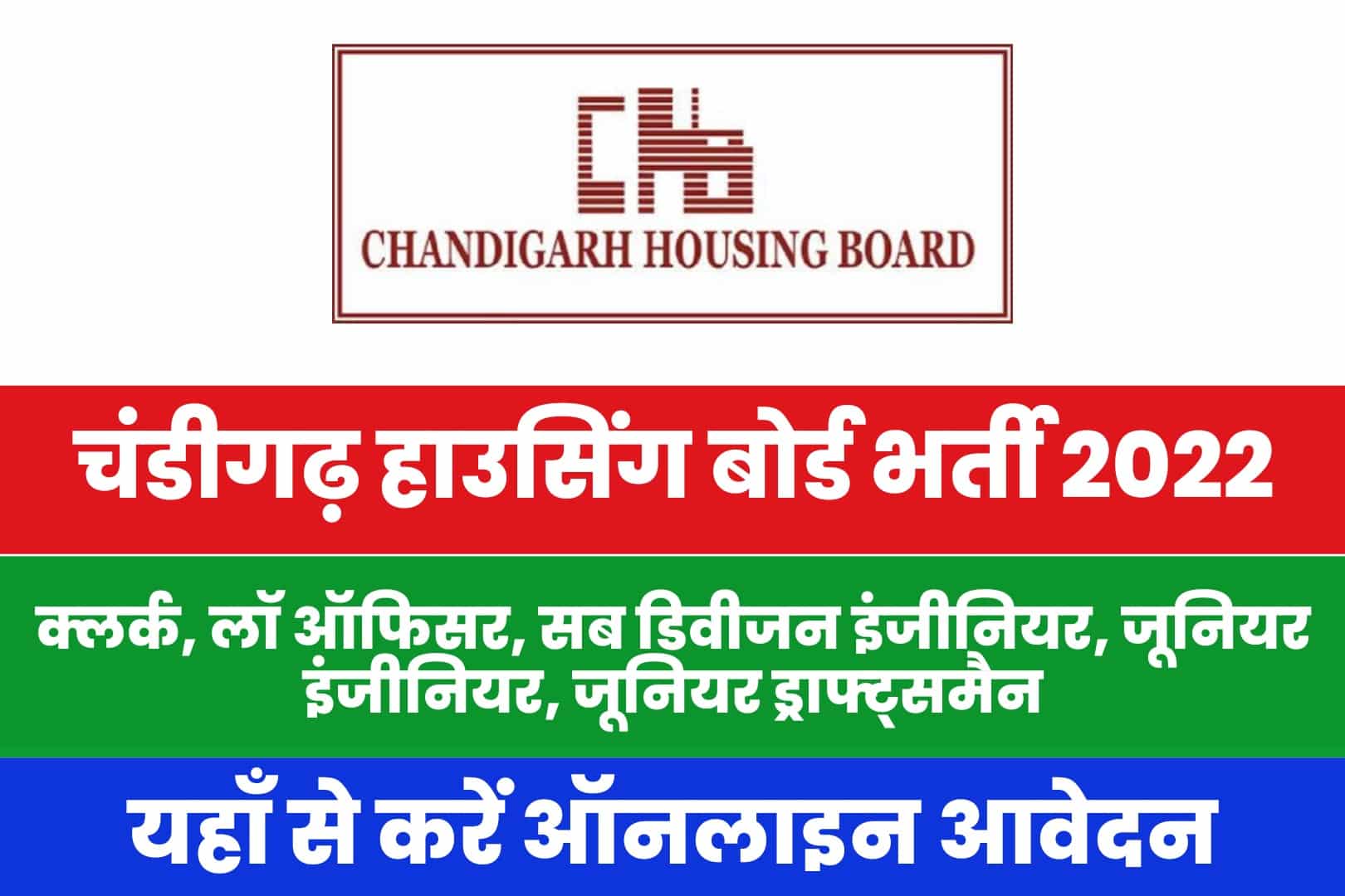 Chandigarh Housing Board CHB Recruitment 2022 Online Form | चंडीगढ़ हाउसिंग बोर्ड भर्ती 2022