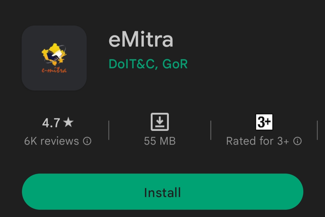 E-Mitra Rajasthan app