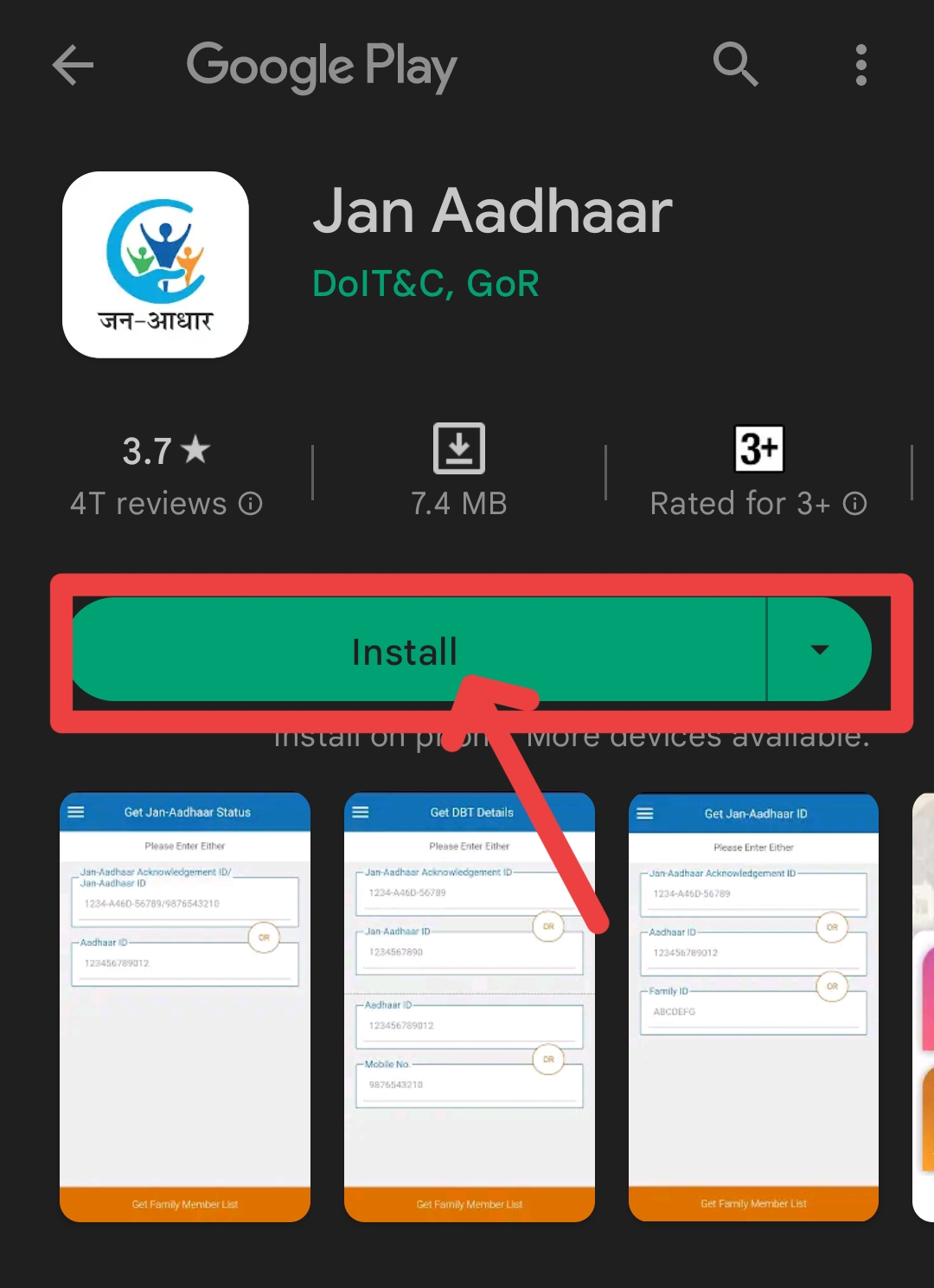 Jan Aadhaar App