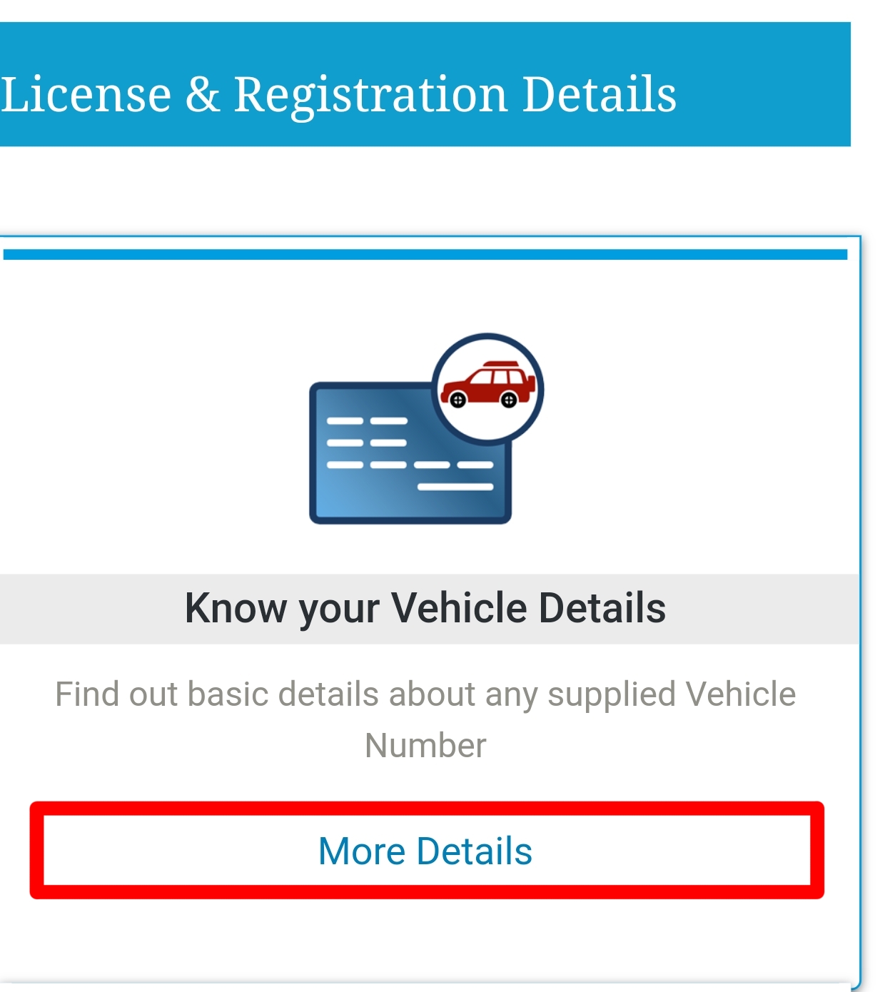 Know Your Vehicle Details