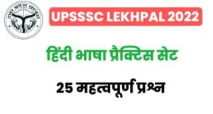 UP Lekhpal Hindi Practice SET