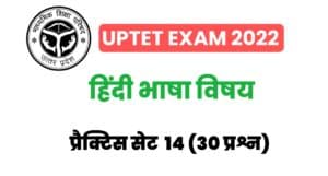 UPTET Hindi Language Practice Set 14