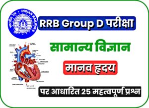 Human Heart MCQ For RRB Group D Exam 2022