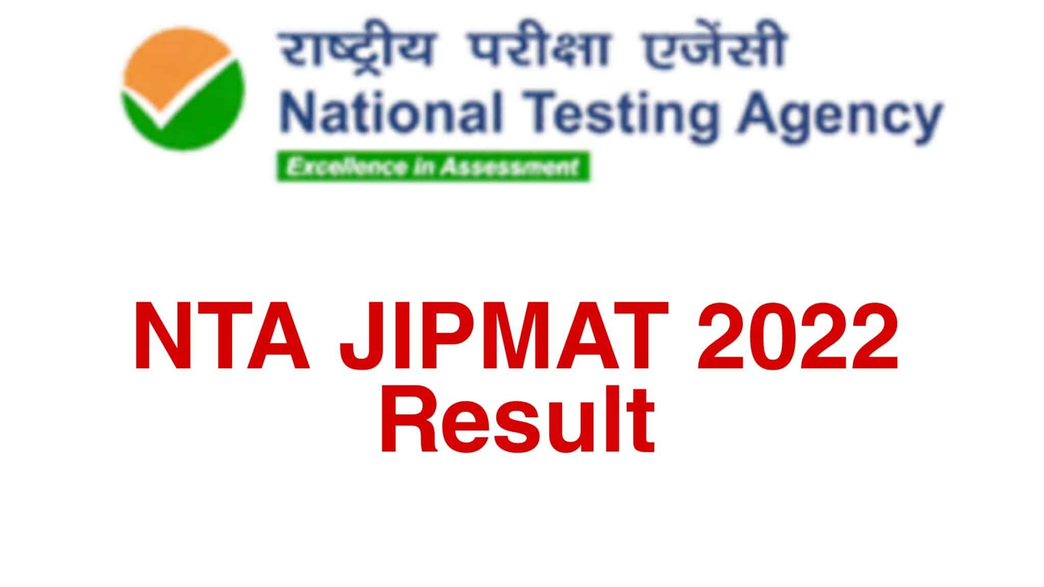 NTA JIPMAT 2022 Result