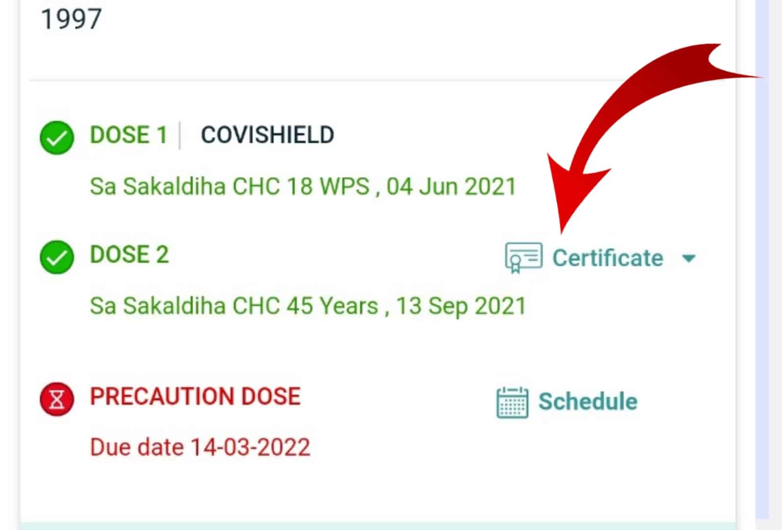 Cowin Certificate Download
