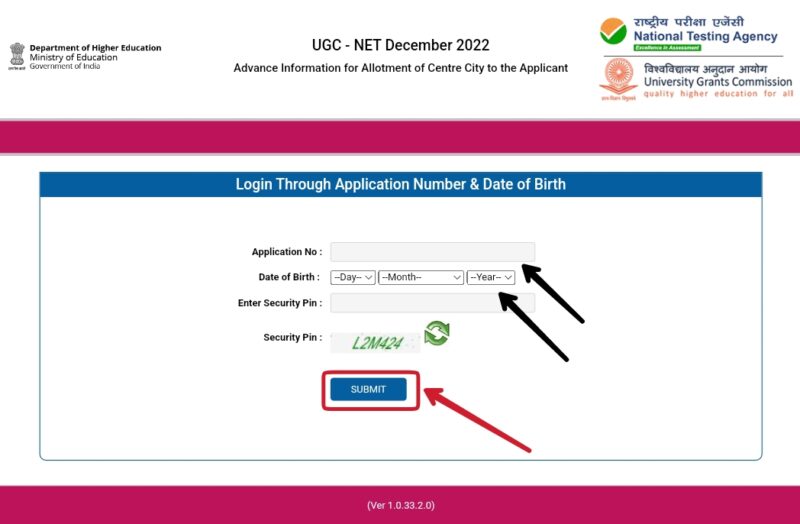NTA UGC NET JRF Exam Phase I Date & City Details 2023 Download Page