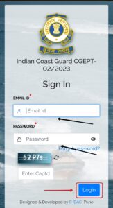 Indian Coast Guard Navik Exam Date/City 2023 download page