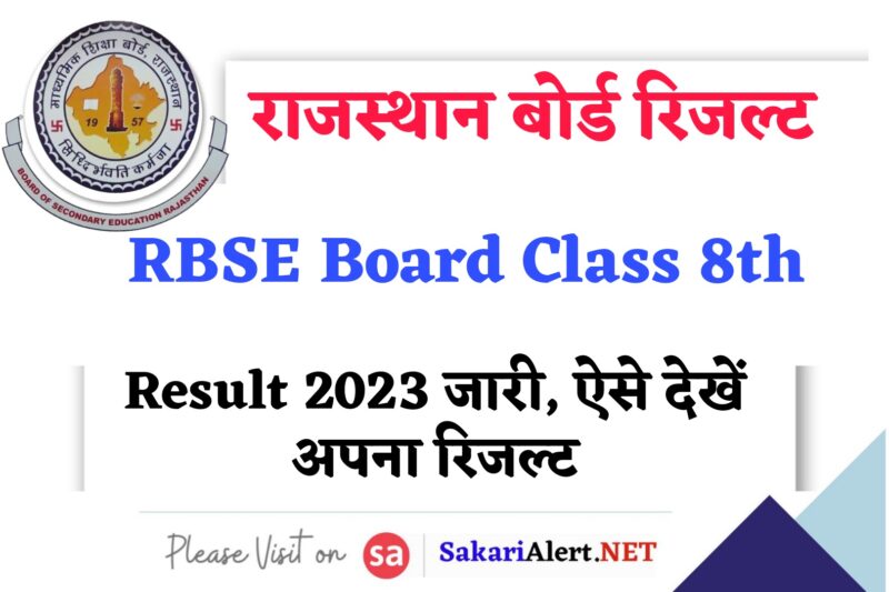RBSE Class 8th Result 2023