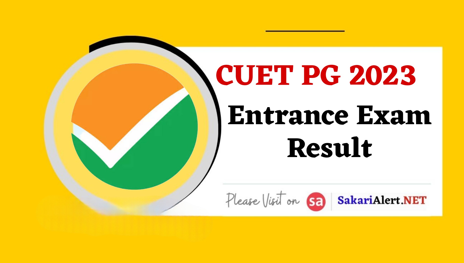 CUET PG 2023 Entrance Exam Result