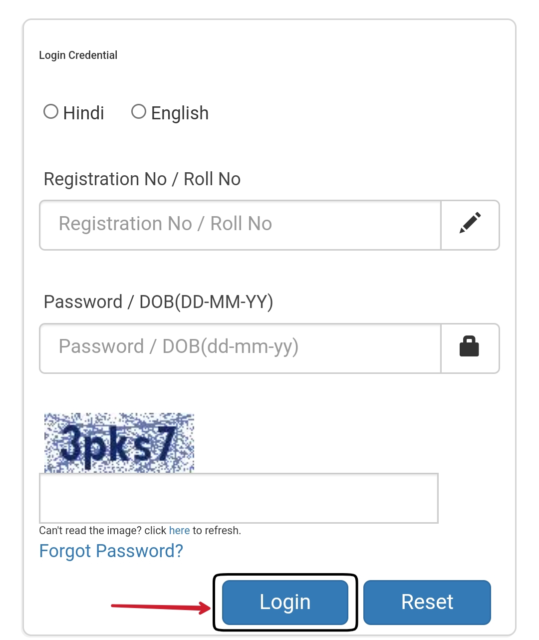 IBPS Clerk XIII Pre Admit Card download page