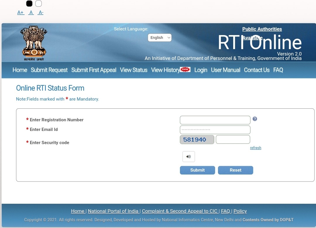 RTI status