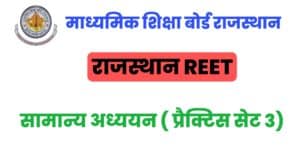 Rajasthan REET Social Studies Practice Set 3