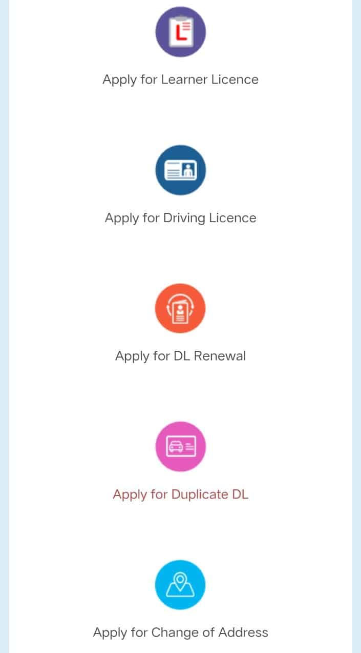 Apply for Learner Licence