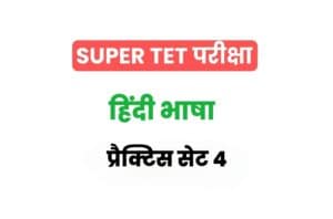Super TET 2022 Hindi Practice Set 4