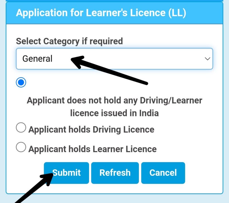 UP Learning Licence
