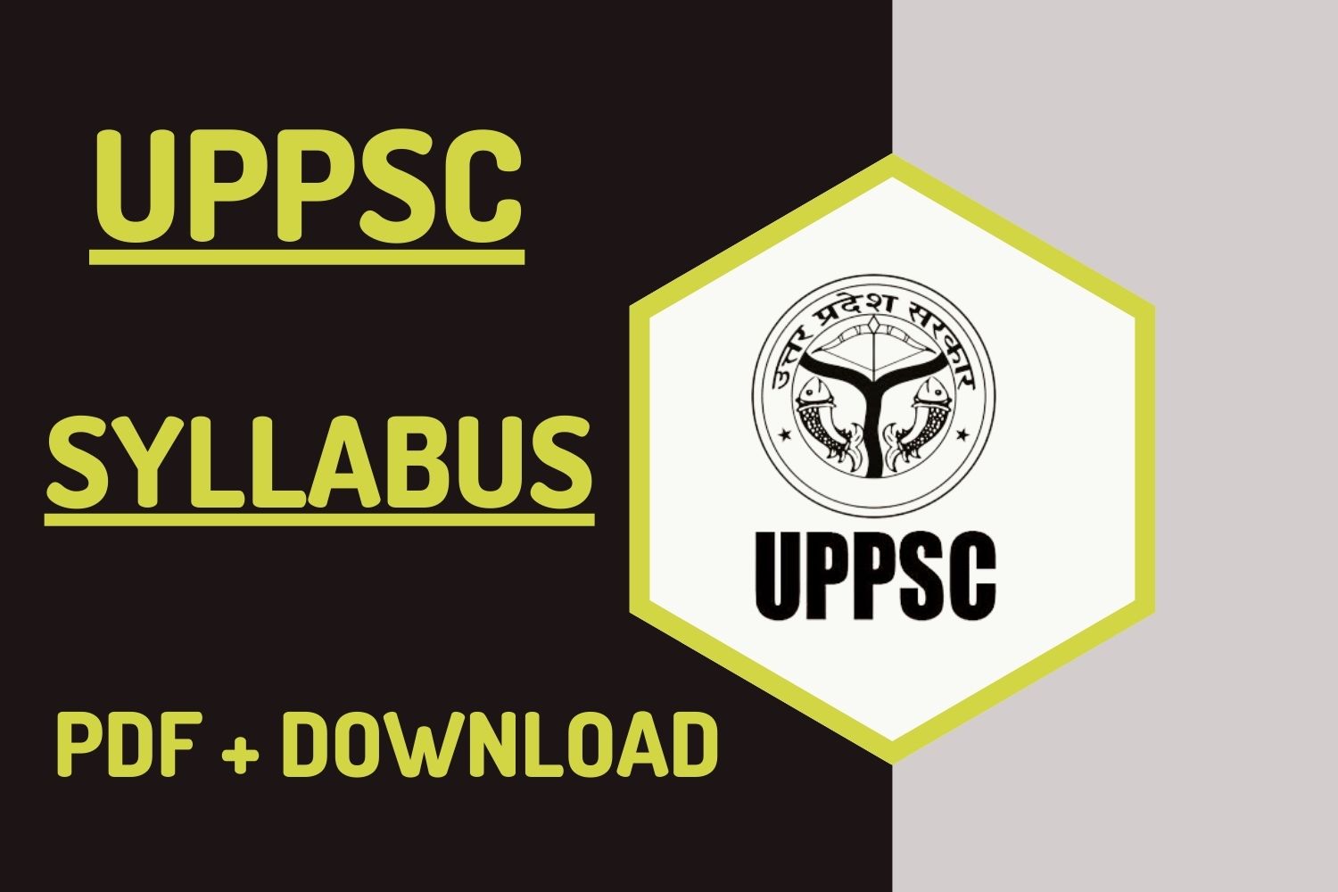 UPPSC Syllabus 2023 In Hindi